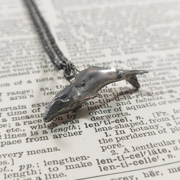 Humpback Whale Silver Necklace - Picture 2 of 6